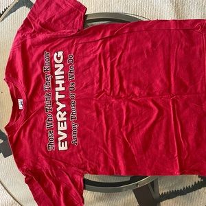 Funny Red Graphic Tee-Shirt